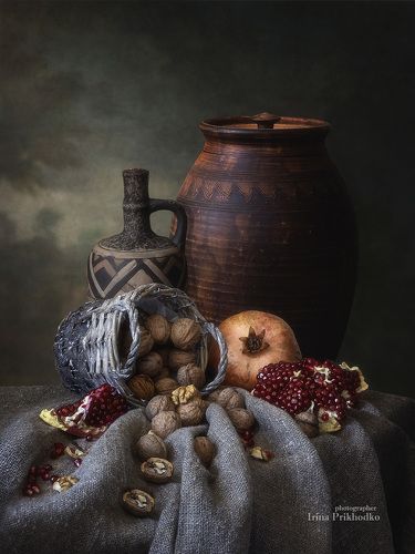 Натюрморт с грецкими орехами