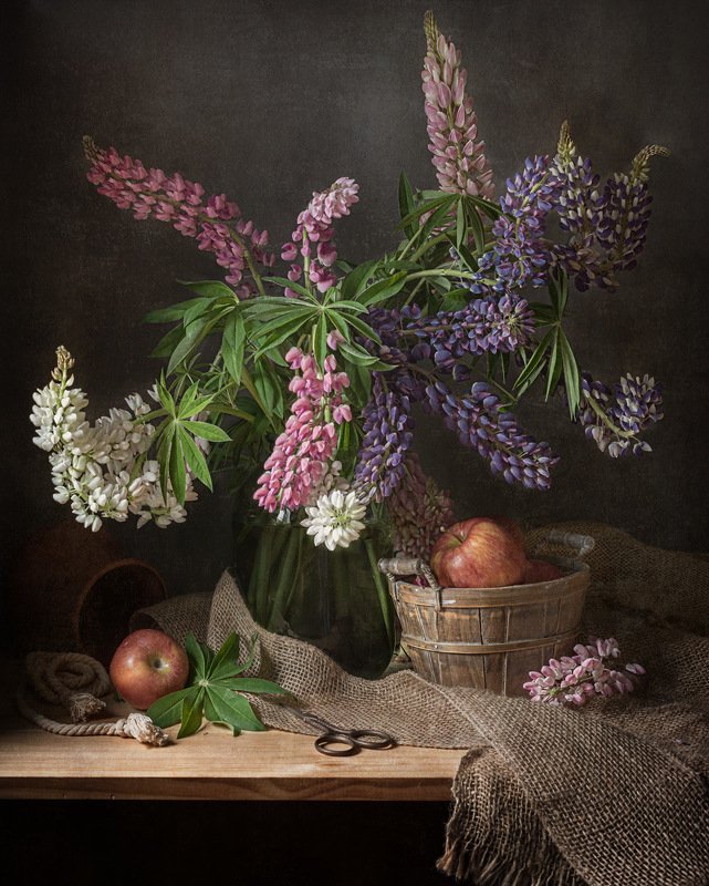 натюрморт, люпин, лето * * * фото превью