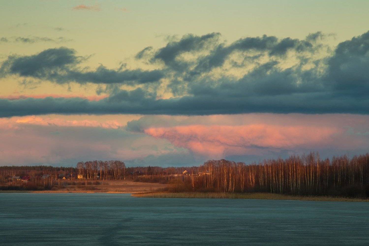 вечер март закат облака, Дмитрий Алексеев