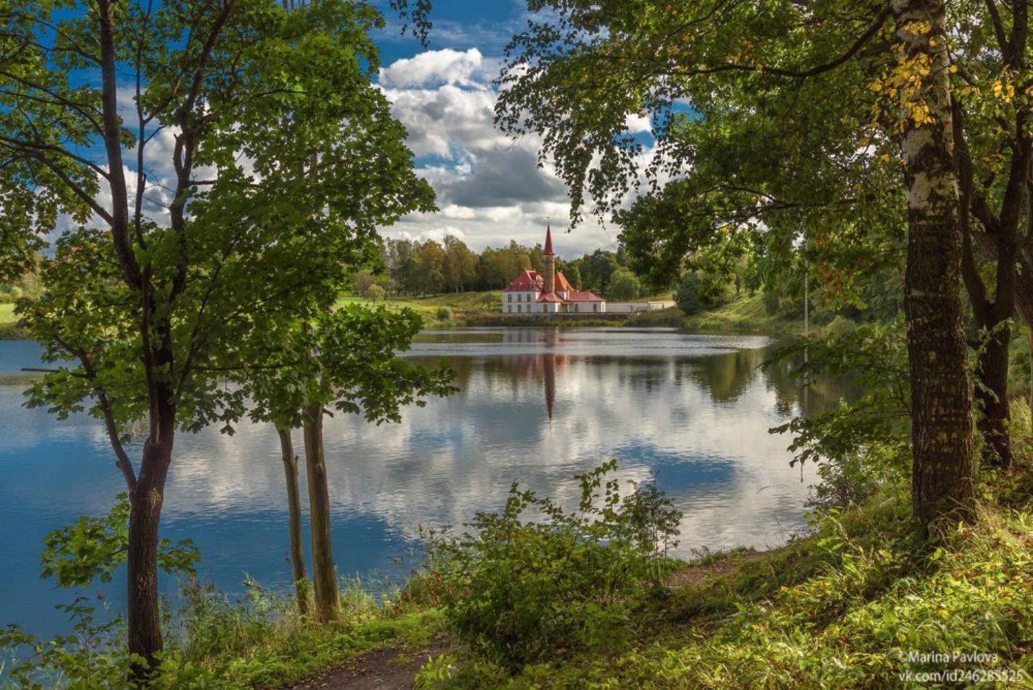 город, архитектура, город гатчина, приоратский парк, приоратский дворец, озеро \"чёрное\", пейзаж, осень, природа, Марина Павлова