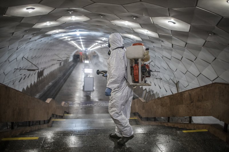 коронавирус, репортаж, химзащита Передний край фото превью