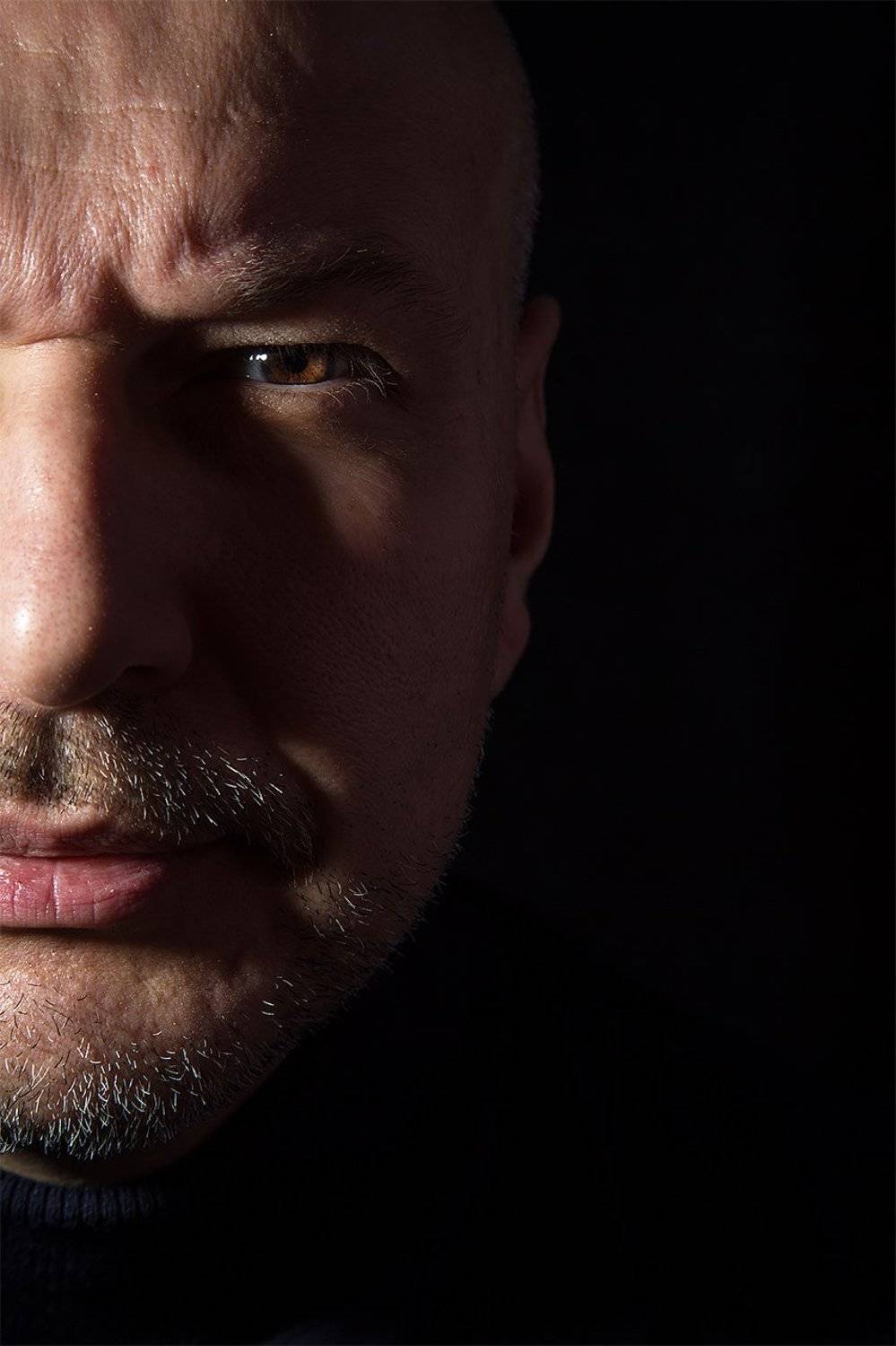 мужчина, левая часть лица, глаз, портрет, красивый, борода, Дарья Комарова