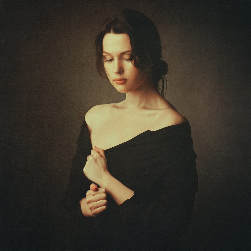 портрет, девушка, красота, женственность, фото, картина, чувственность, женщина, Полина фото превью