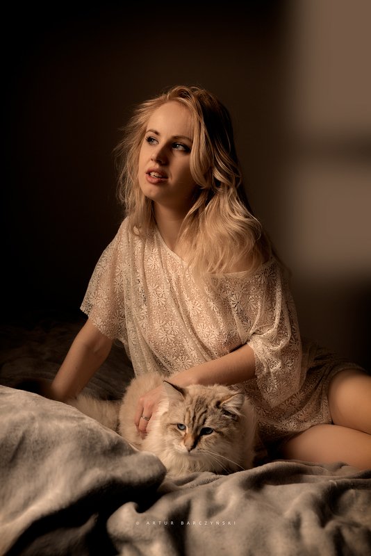 cat girl mood The cat фото превью