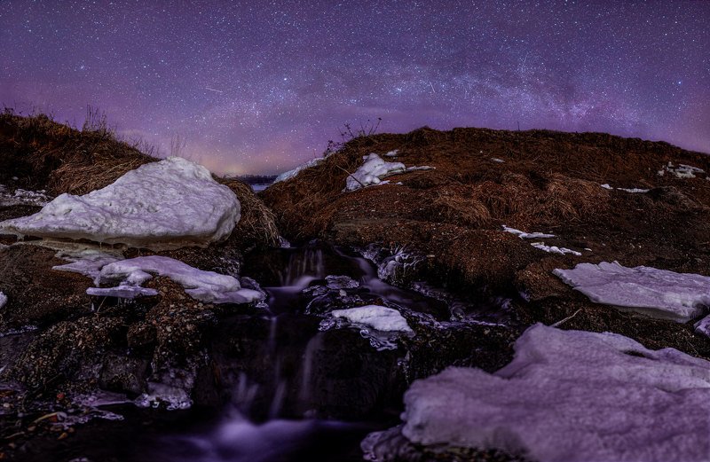 звезды, млечный путь, ночь, астрофото, река р. Чусовая фото превью