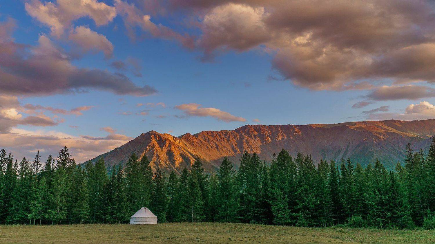 лето, горы, облака, закат,Горный Алтай , Александр Потапов