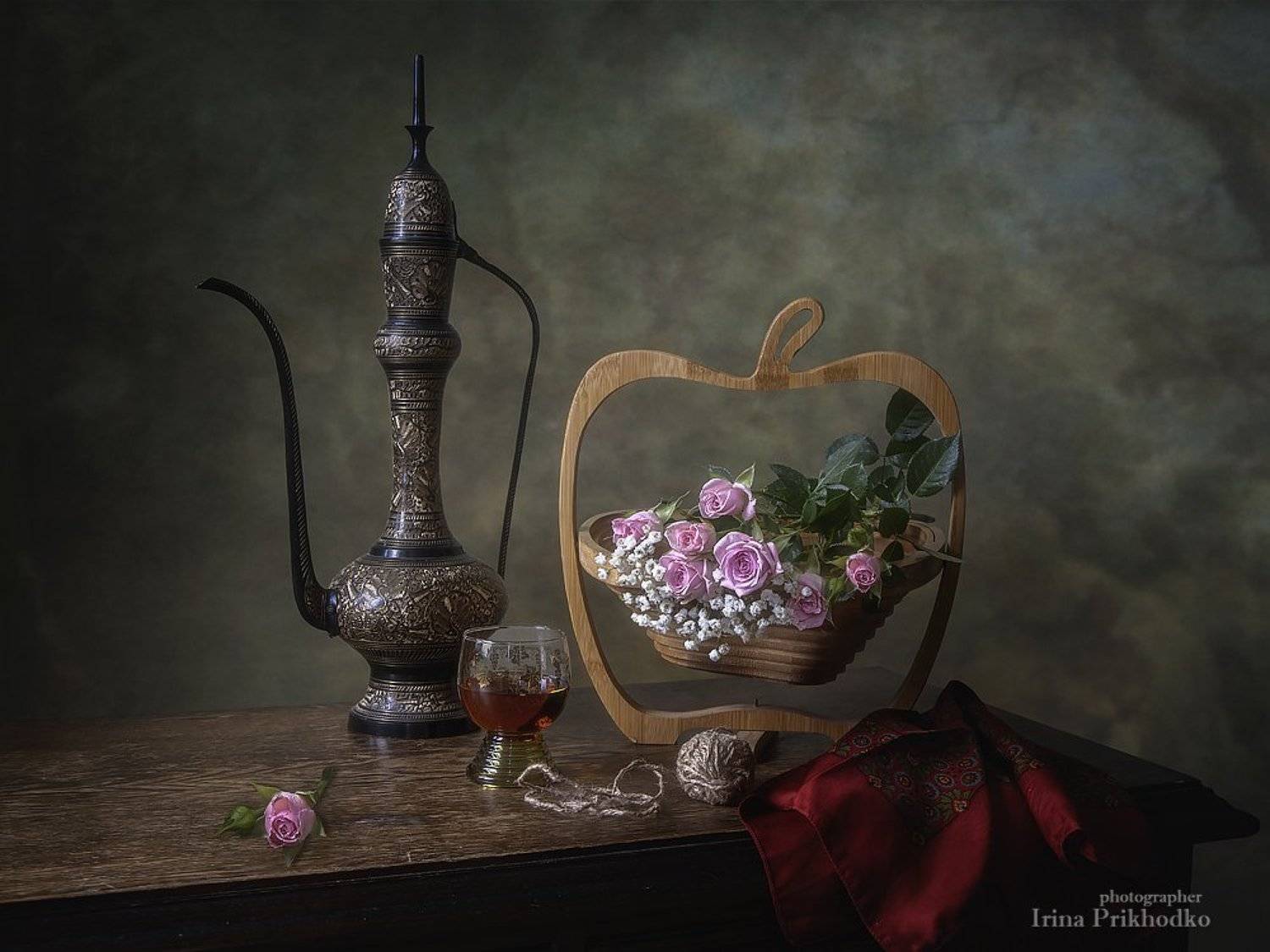 натюрморт, кувшин, розы, винтажный, художественное фото, Ирина Приходько