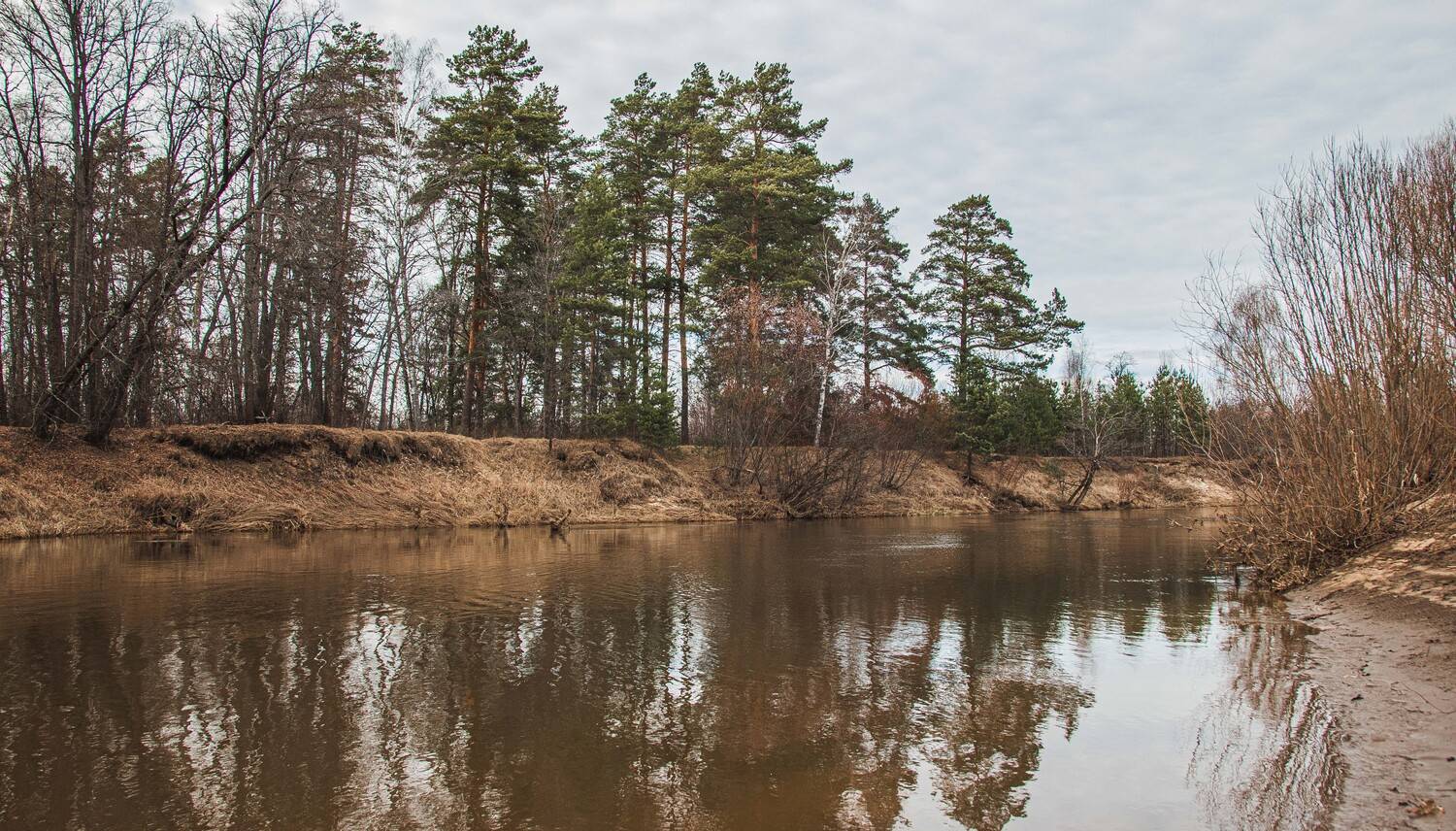 пейзаж, кулебаки, landscape, весна, spring, вечер, evening, река, river, Владимир Васильев