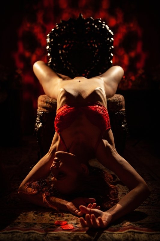 noir, redhead, passion, flexibility, photoshoot  фото превью