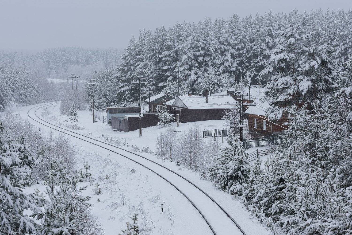 зима, кордон, дорога, путь, Евгений Гецев
