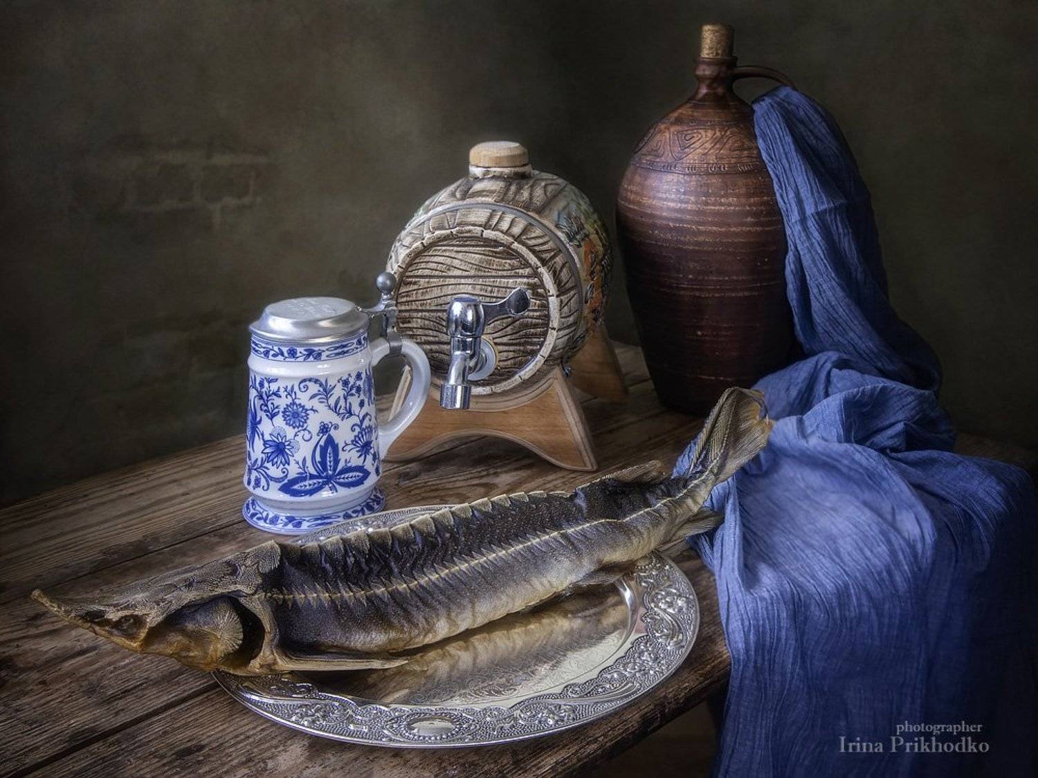 натюрморт, паб, ретро стиль, винтажный, копченая стерлядь, интерьер, , Ирина Приходько