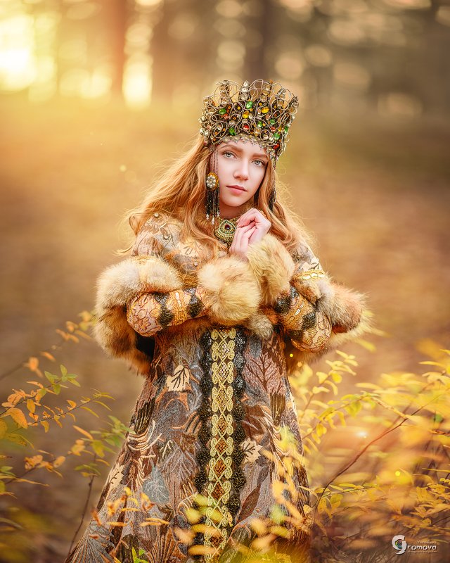 княжна, царевна, принцесса, осень, сказка, закат, Киевская Русь Княжна фото превью