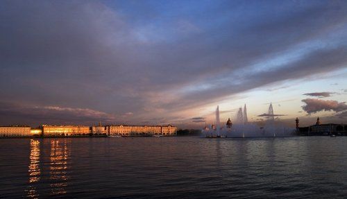 Закатные краски Петербурга