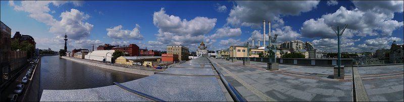 москва, столица, панорама, город [патриарший мост] фото превью