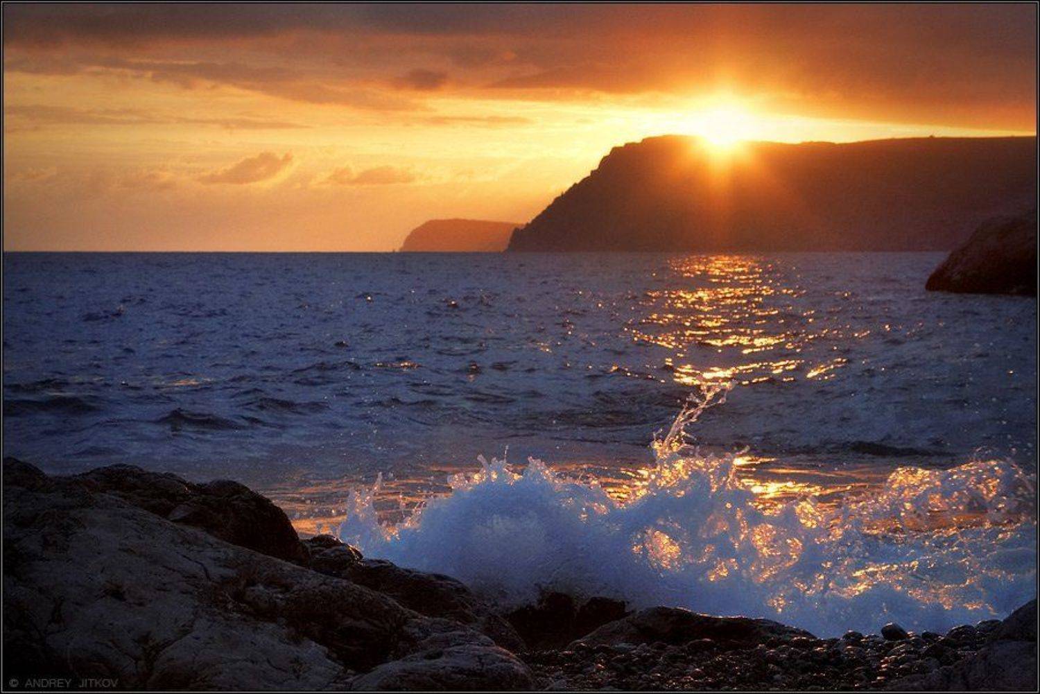 крым, закат, море, солнце, пейзаж, Андрей Житков