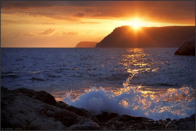 крым, закат, море, солнце, пейзаж * * * фото превью