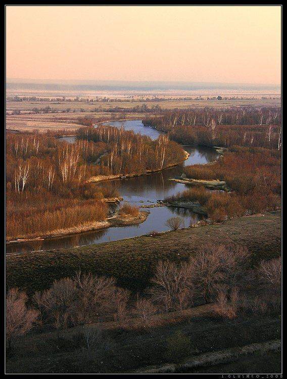 закат, река, лес, бурятия, Игорь Глушко