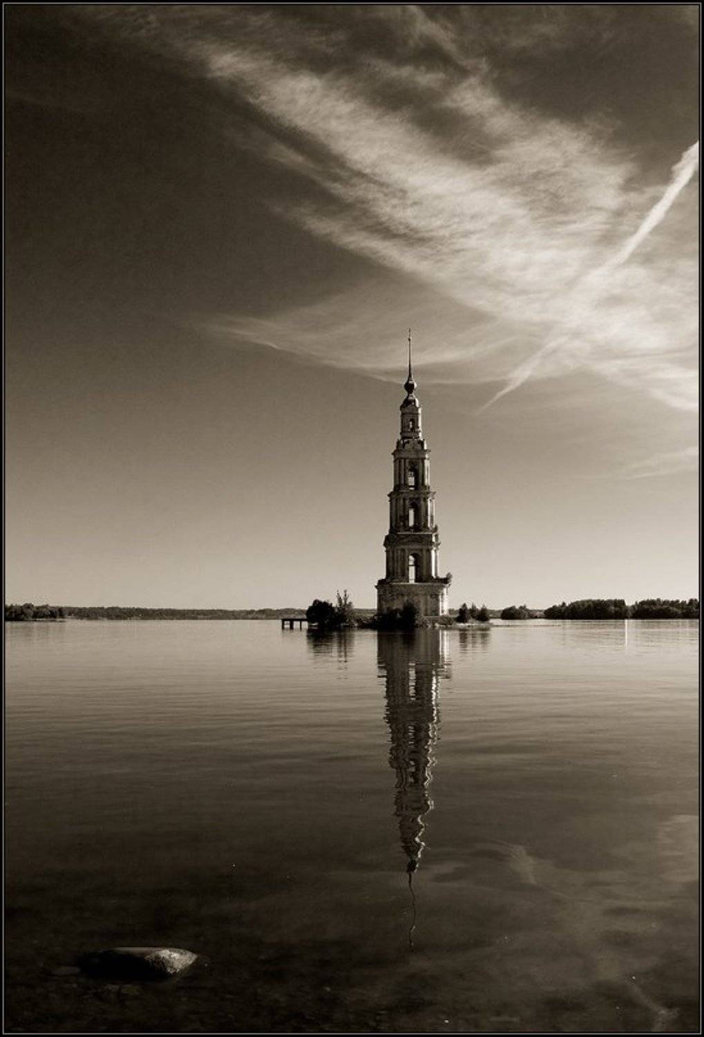 калязин, волга, рассвет, колокольня, небо, Gemini (Алексей)