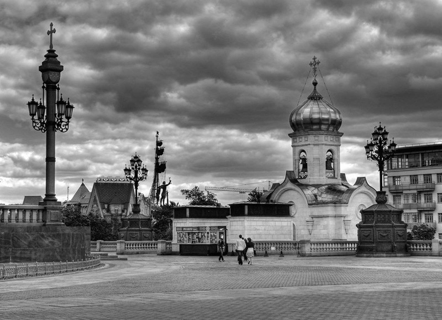 храм,фонари,прогулка, Ольга Новикова