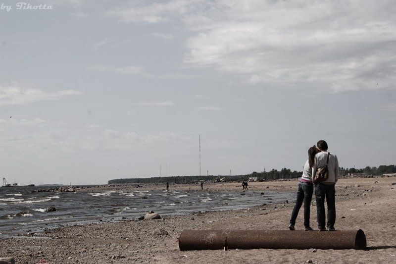 питер, залив, пляж, любовь Любовь фото превью