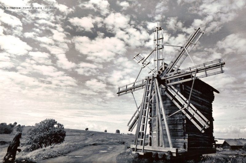 мельница, кижи мельница фото превью