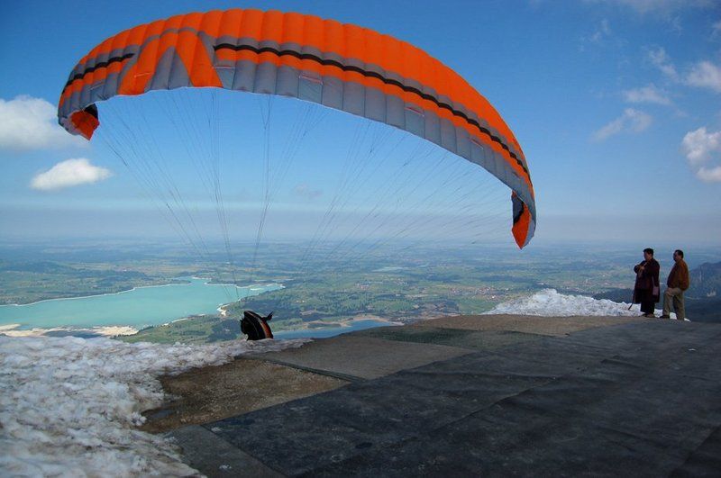 парашют, горы, полет, летать Полететь фото превью