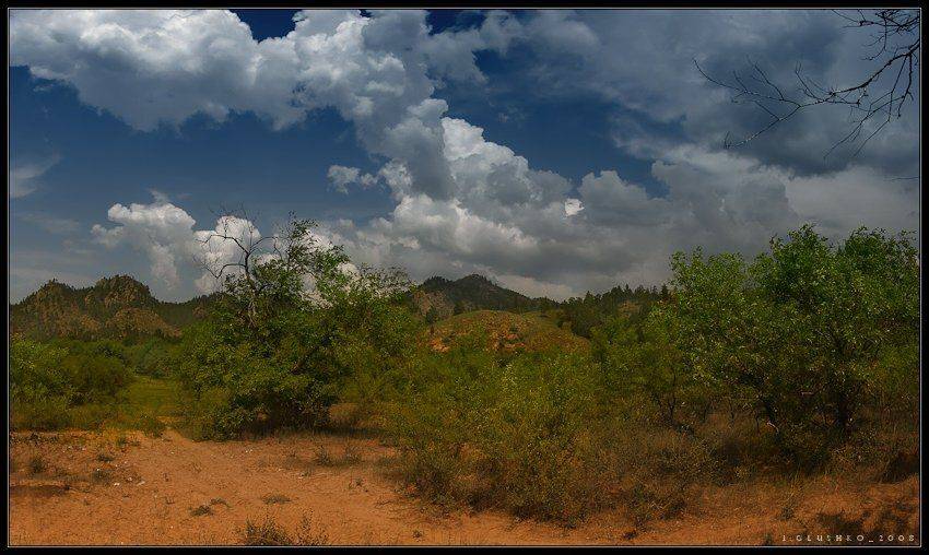 тучи, лето, горы, песок, лес, бурятия, Игорь Глушко