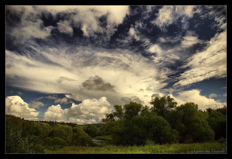 природа, небо зарисовки неба фото превью