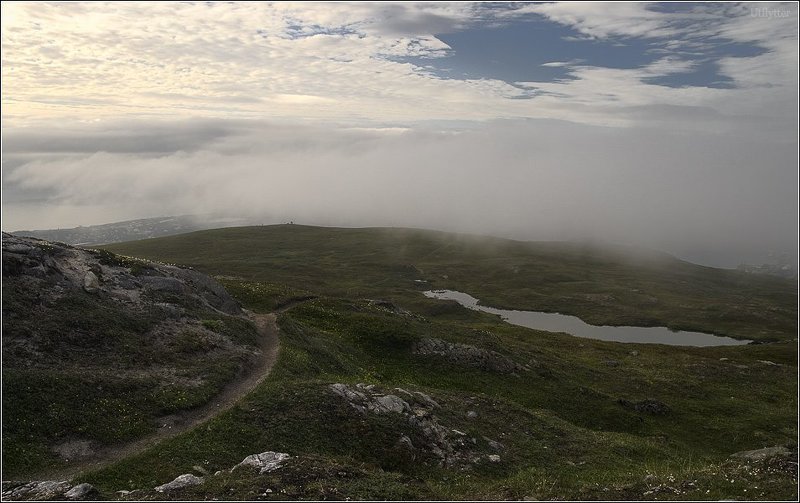 Про то, как облака гору накрывают. фото превью