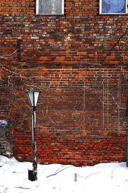 фонарь, стена, окна, photograf