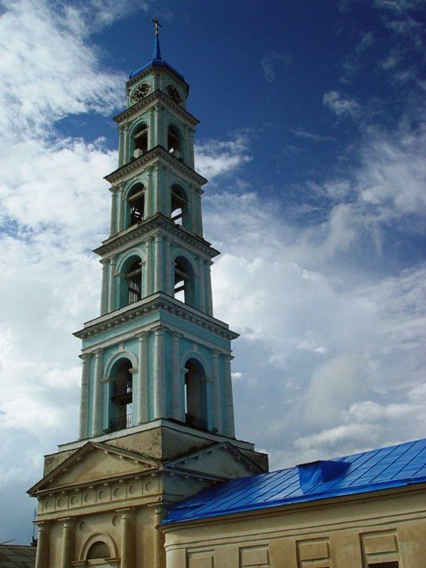 часовня, небо Б/Н фото превью