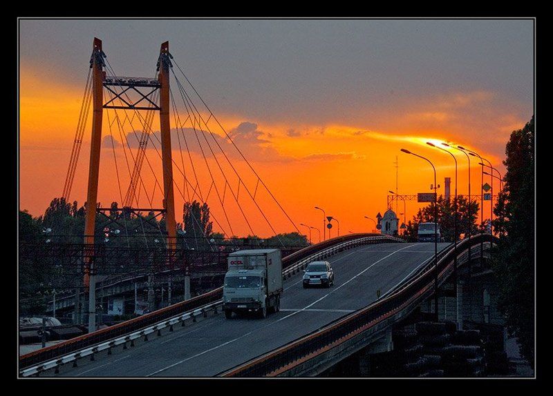 Закат над Одесским портом фото превью