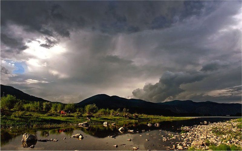 пейзаж перед грозой фото превью