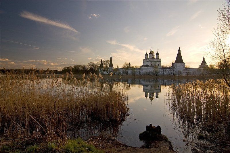 монастырь, пейзаж, природа, волоколамск, пасха, православие  фото превью