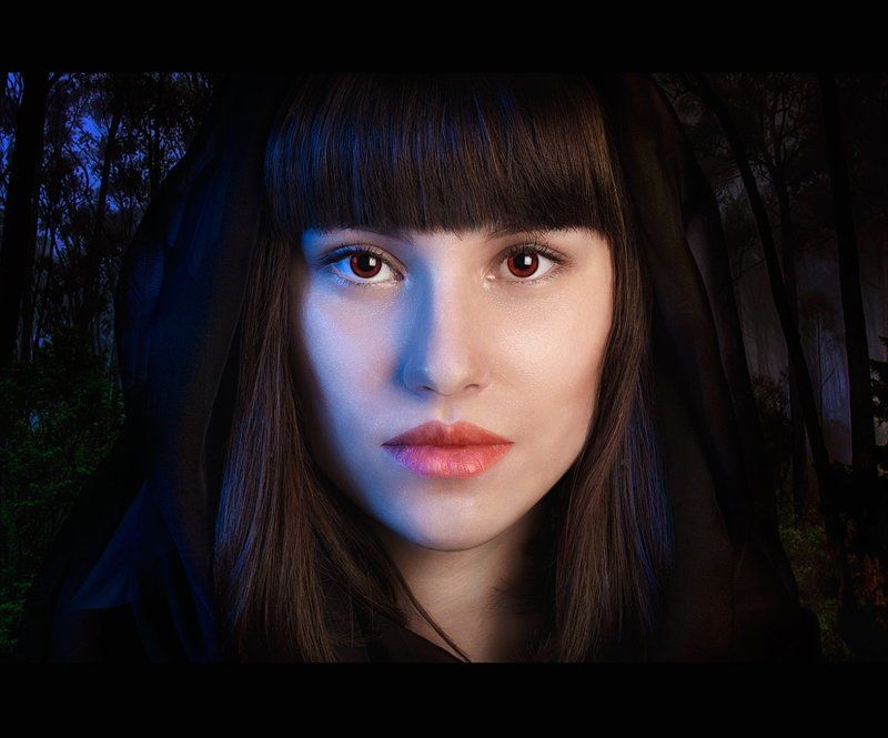 девушка,арт,фото,портрет,модель,лес,50mm,canon twilight фото превью