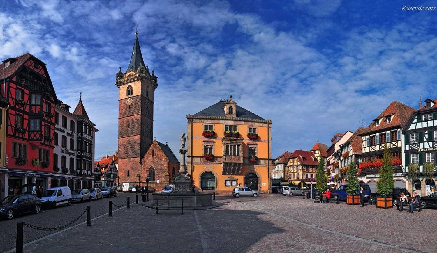 франция, эльзас, обернэ, площадь, obernai, place, marche, Якубовский Михаил