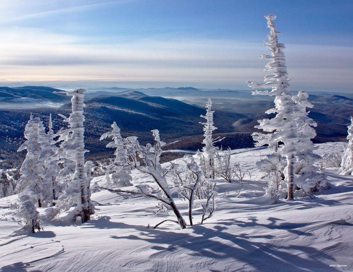 горы, шерегеш, горная шория, зима, сибирь, Иван Жданов