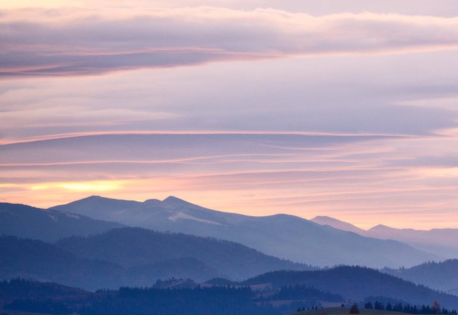 карпаты, осень, утро, горы, рассвет, Андрей Радюк