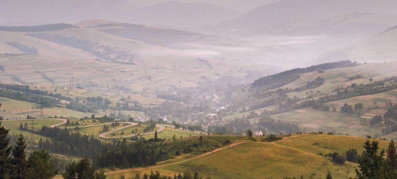 вечер, июль, карпаты, лето Тихий летний вечер фото превью