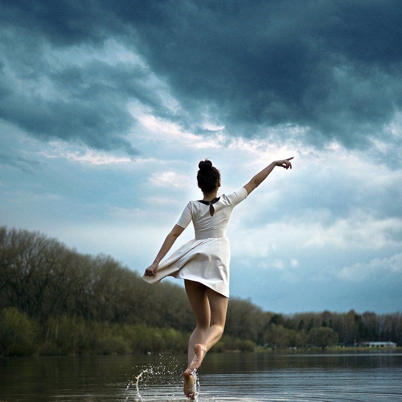 двушка, цвет, мгновение, 6х6 Girl of the sea фото превью