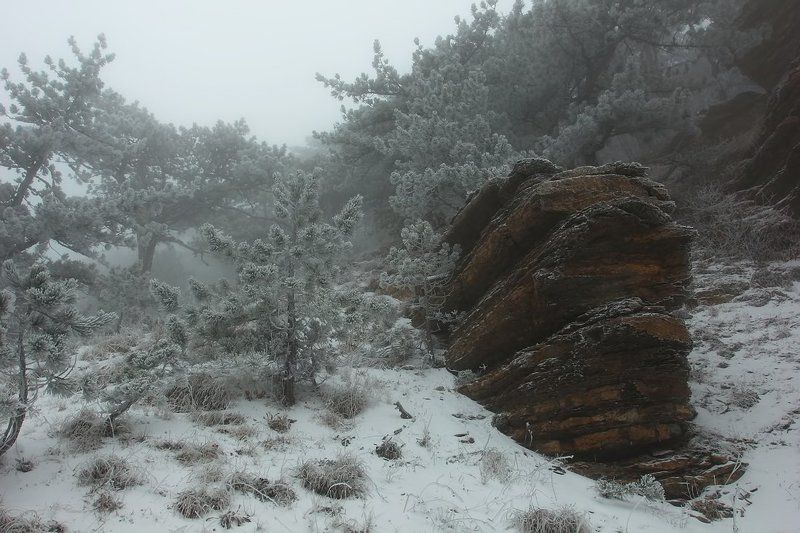 Скалы туманного Таракташа фото превью