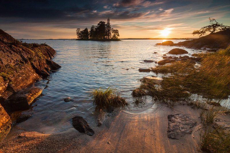 карелия, энгозеро, закат, остров, озеро, север, природа, пейзаж Пираты Карибского моря - карельская версия фото превью