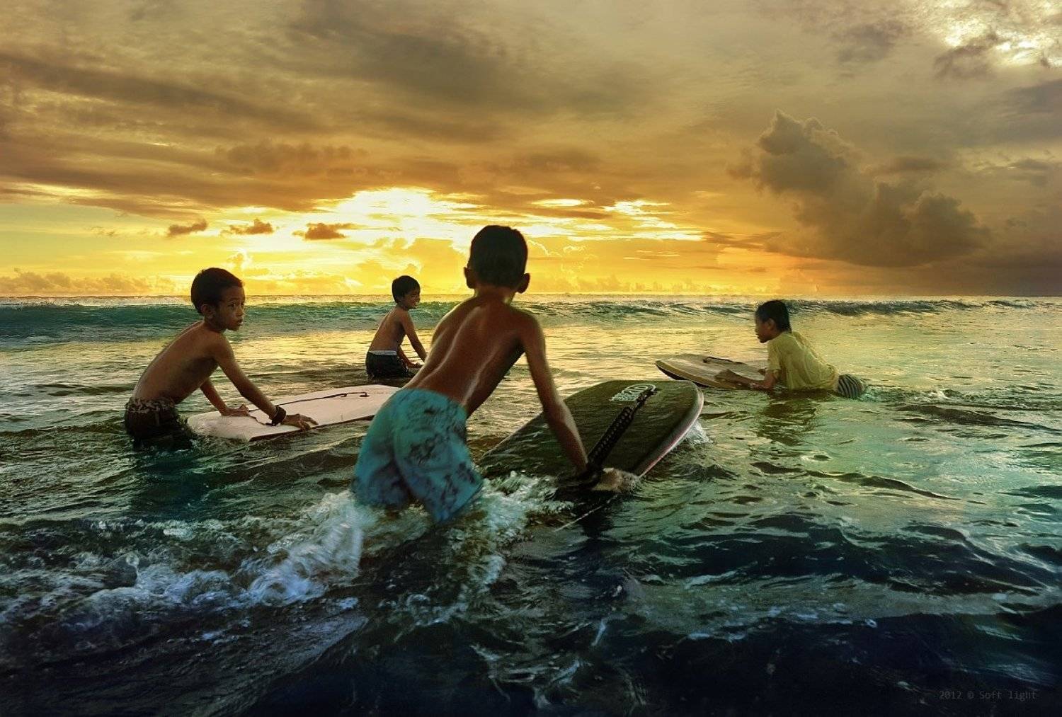 индонезия., о.бали, кута, Soft Light