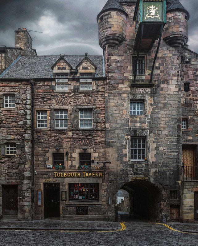 эдинбург, шотландия, город, архитектура Уходящее фото превью