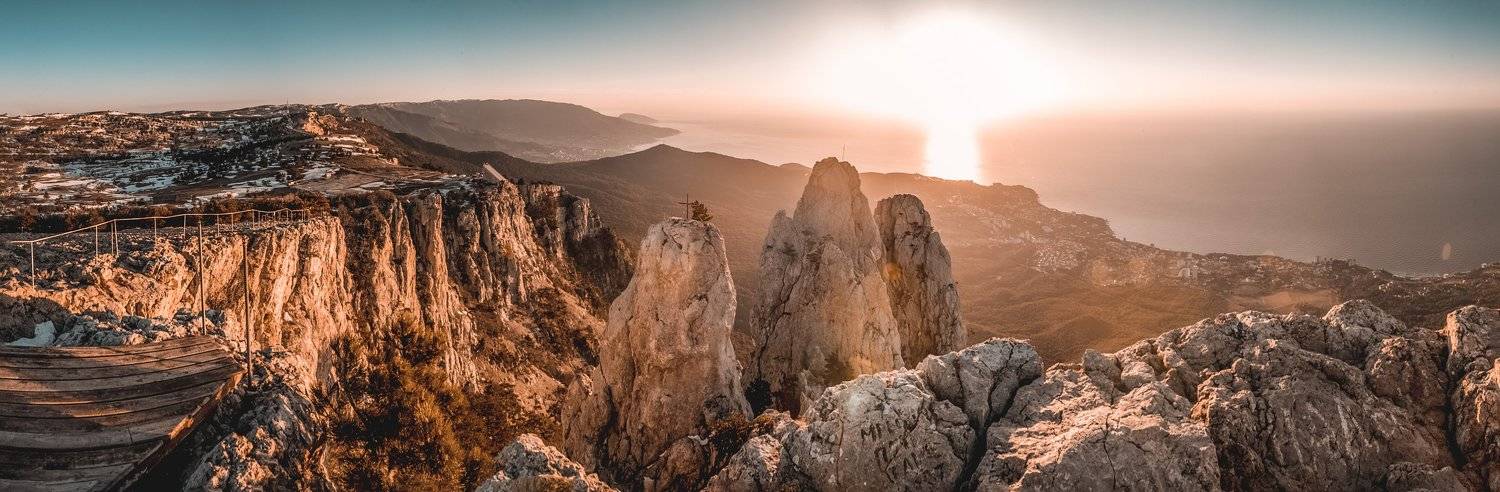 крым, рассвет, горы, море, ялта, Sergey Lexin