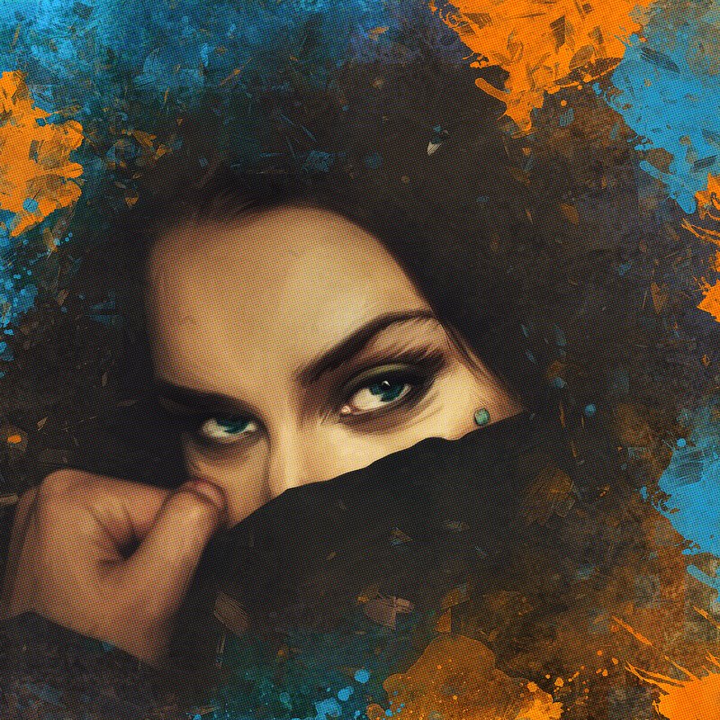 арт-портрет по фото из инстаграма фото превью