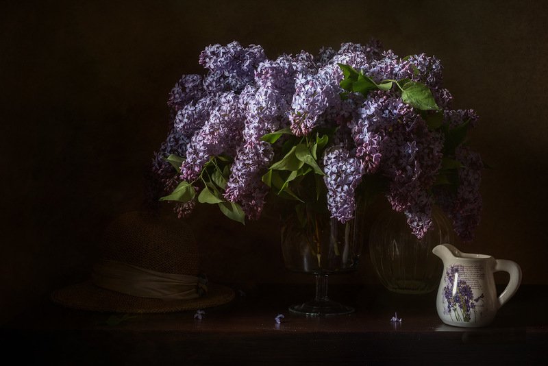 натюрморт, весна, сирень, букет Опять весна. Цветет сирень... фото превью