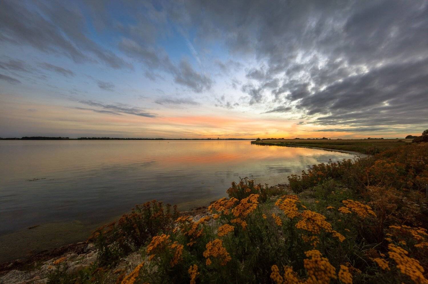 дания, остров, море, закат, облака,,  Marat Max (Марат Макс)