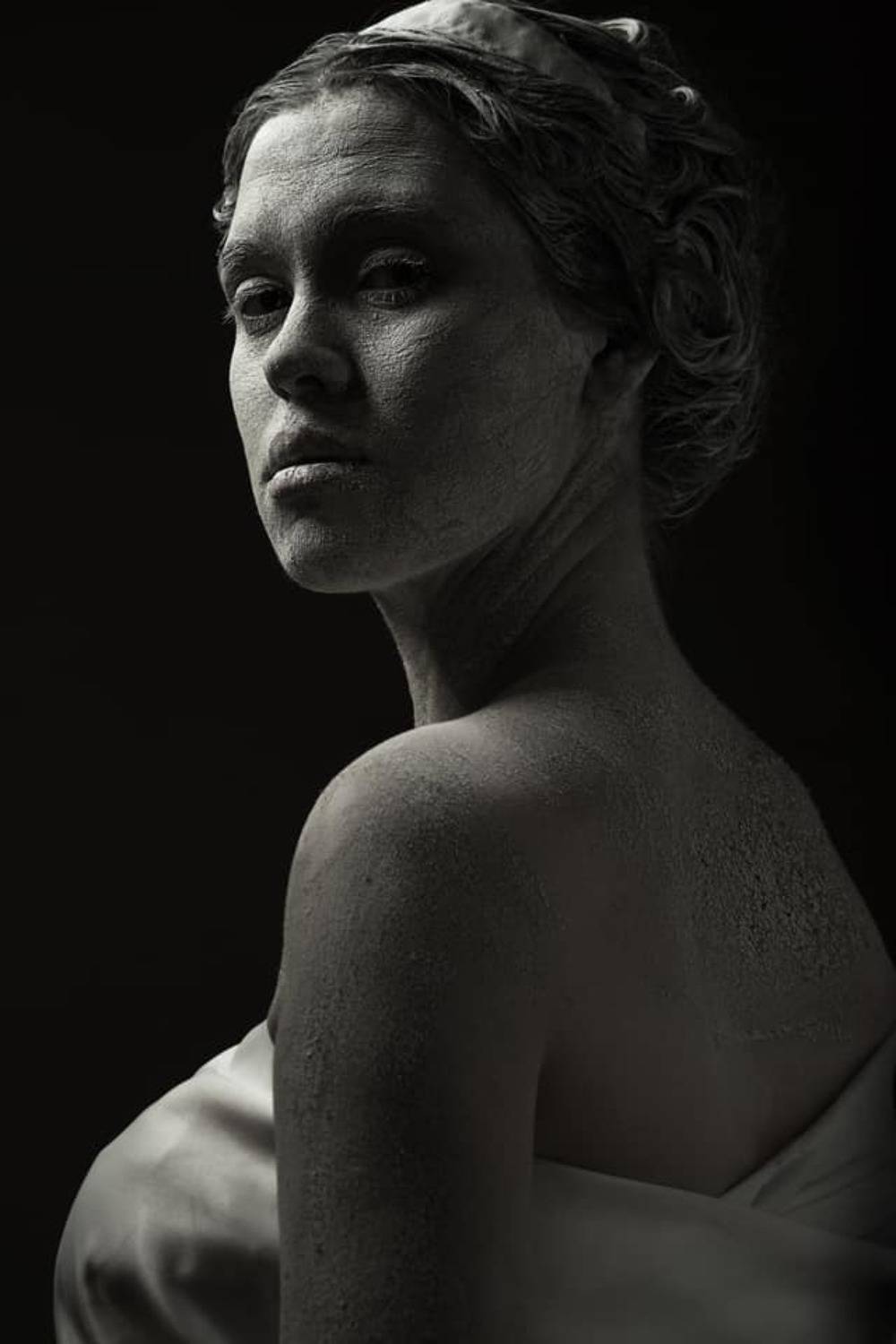 девушка, статуя, скульптура, ткань, возрождение, искусство, Дарья Комарова