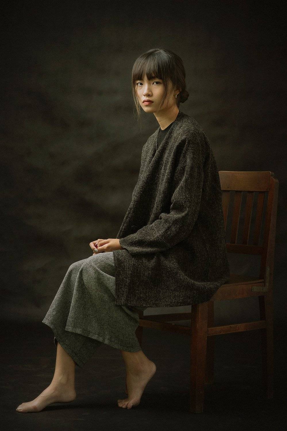 portrait, female, woman, girl, asian, vietnam, vietnamese, studio, mood, Hoang Viet Nguyen